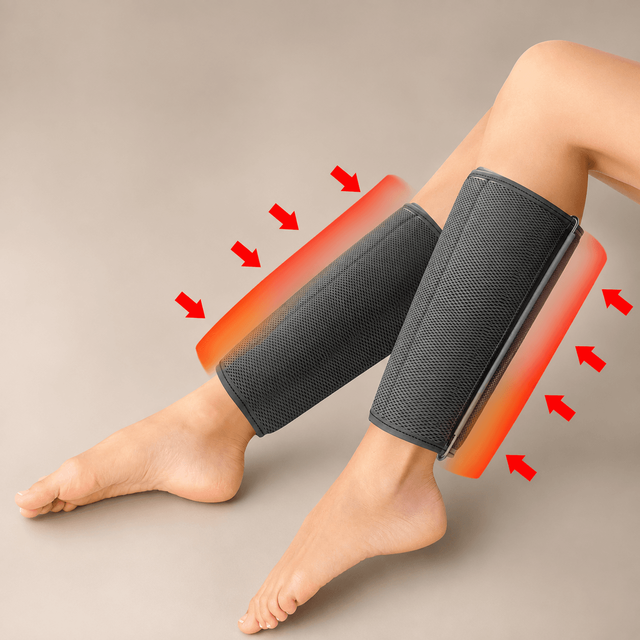 Massage des jambes par compression d’air